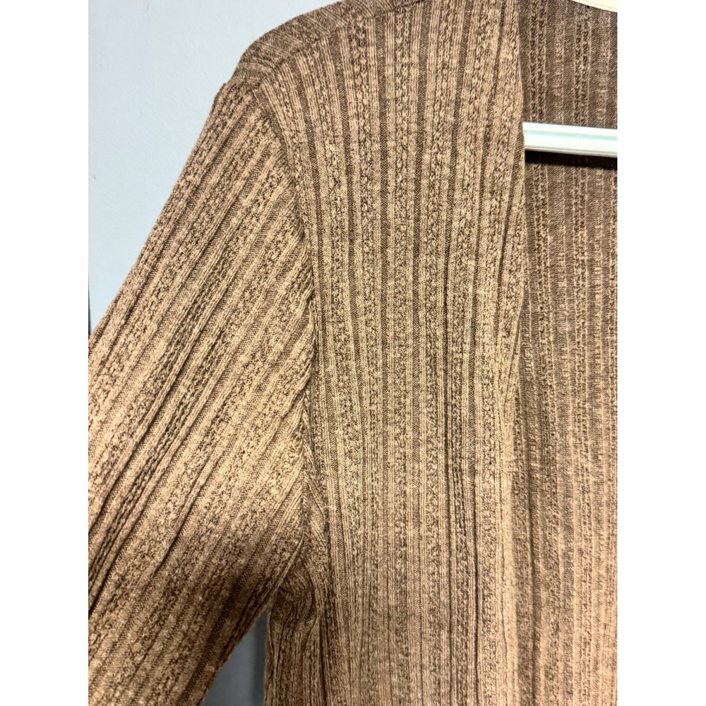 Blu Pepper Brown Cozy Life Open Front Cardigan Lace Trim Pocket Small NWT Whimsy - Picture 10 of 10